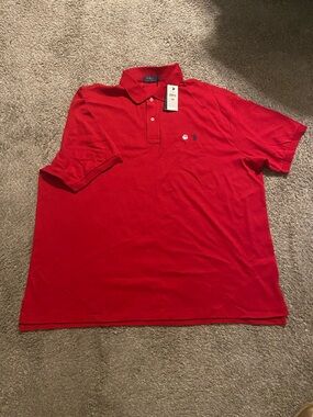 Polo by Ralph Lauren Men’s Red Short-Sleeve Polo with Embroidered Logo